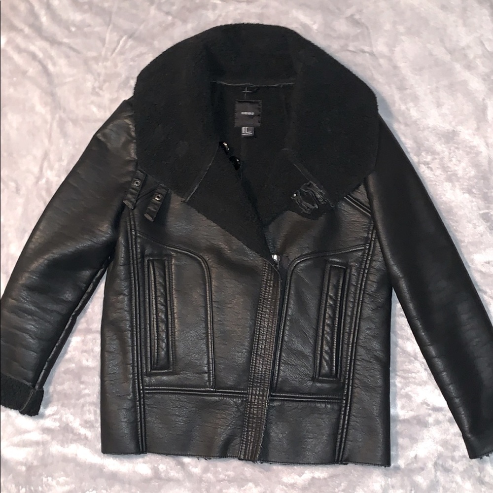 Faux leather jacket